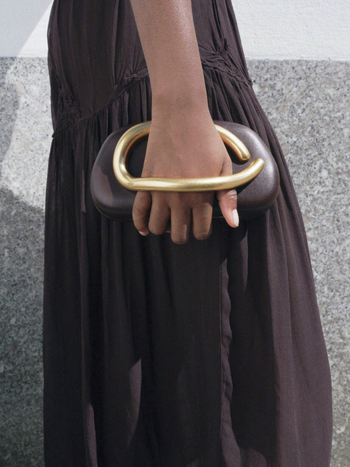 Βραδινή κλάτς τσάντα - PU υλικό, στυλ κουτί, μαγνητικό κλείσιμο, εσωτερικά διαμερίσματα για τηλέφωνο και ταυτότητα, επένδυση πολυεστέρα