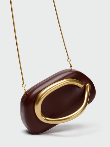 Βραδινή κλάτς τσάντα - PU υλικό, στυλ κουτί, μαγνητικό κλείσιμο, εσωτερικά διαμερίσματα για τηλέφωνο και ταυτότητα, επένδυση πολυεστέρα