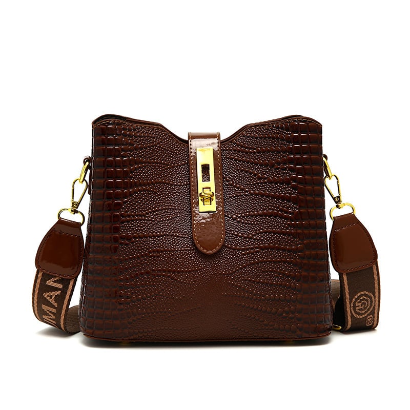 Bucket torba od PU kože, zatvaranje kapom, unutarnji džepovi: zip, džep za telefon i ID