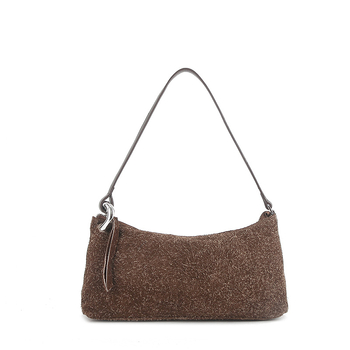 Moterų rankinė — miesto paprastumas, tikra oda, matinė oda, horizontali kvadrato forma, užtrauktas atidarymas; vidinės kišenės: užtrauktuko kišenė, telefono kišenė, identifikacijos kišenė