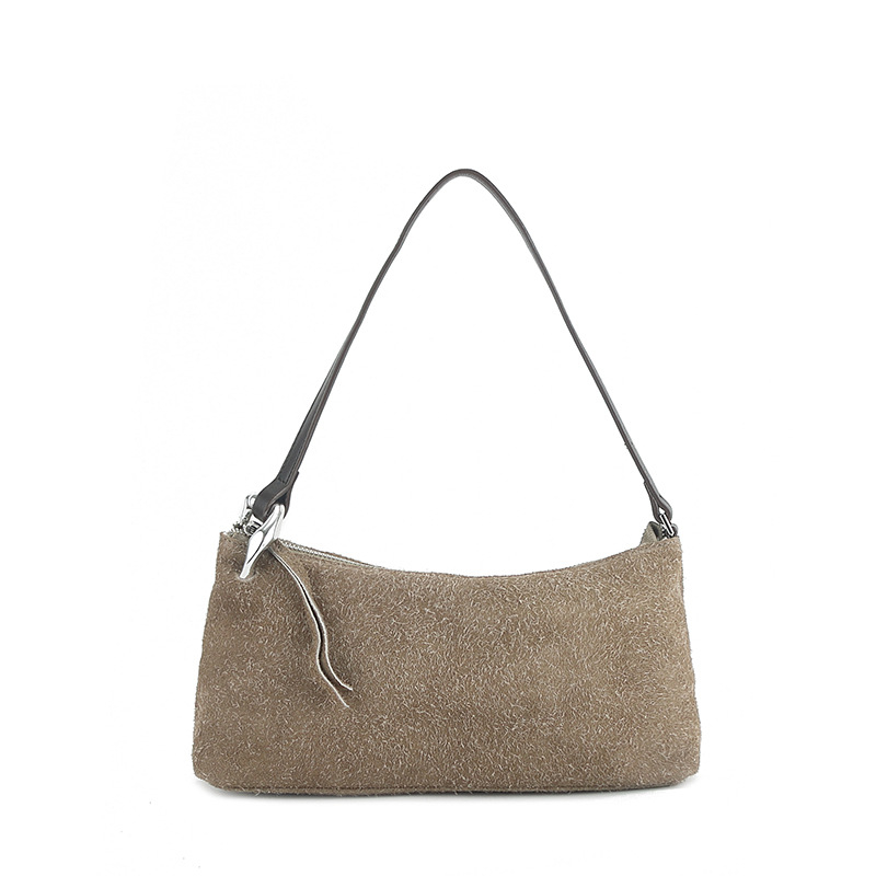 Moterų rankinė — miesto paprastumas, tikra oda, matinė oda, horizontali kvadrato forma, užtrauktas atidarymas; vidinės kišenės: užtrauktuko kišenė, telefono kišenė, identifikacijos kišenė