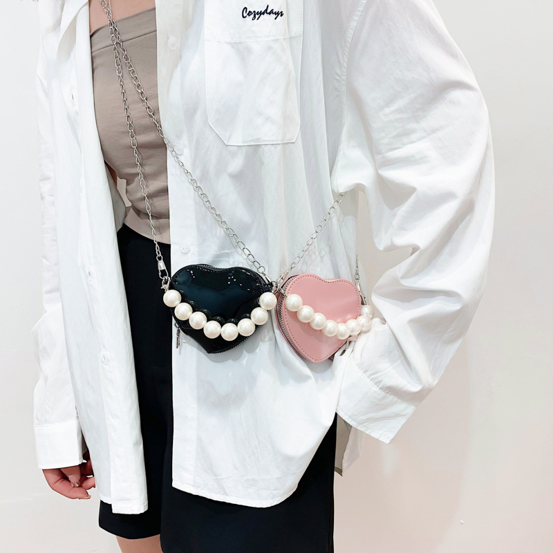 Ženska torbica — gradska jednostavnost, PU koža, torbica stil shell, srcolik oblik, zatvarač