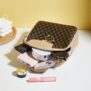 PU crossbody torbica kružnog oblika, s jednim remenom, zip zatvarač, bez podstave