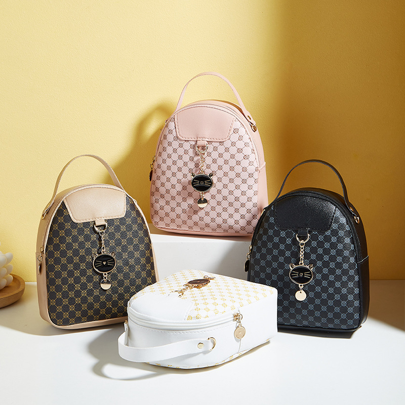 PU crossbody torbica kružnog oblika, s jednim remenom, zip zatvarač, bez podstave