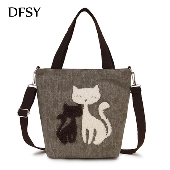 Moterų crossbody krepšys iš drobės su gyvūnų raštu, užtrauktukas, vertikalios kvadrato formos