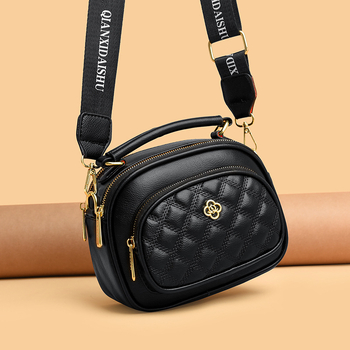 PU γυναικεία box τσάντα, αστικός μινιμαλισμός, κλείσιμο με φερμουάρ, οριζόντιο τετράγωνο σχήμα