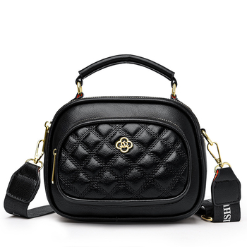 PU γυναικεία box τσάντα, αστικός μινιμαλισμός, κλείσιμο με φερμουάρ, οριζόντιο τετράγωνο σχήμα