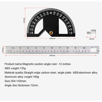 Дърводелска Edge Rule – маркиращ инструмент за дърво, ръбове и ъгли — марка Refined red Technology