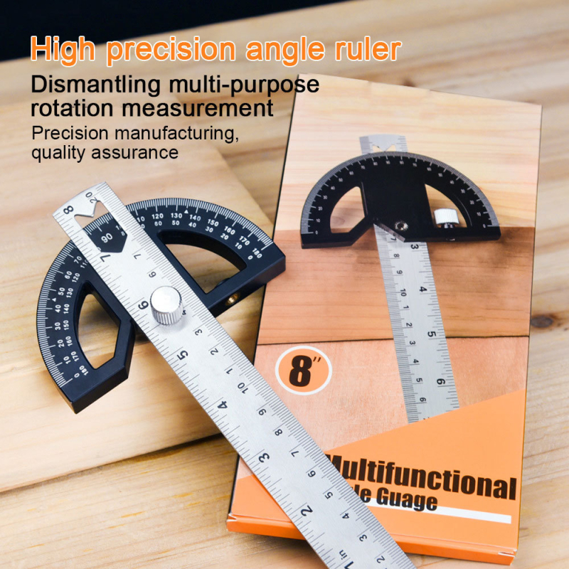 Дърводелска Edge Rule – маркиращ инструмент за дърво, ръбове и ъгли — марка Refined red Technology