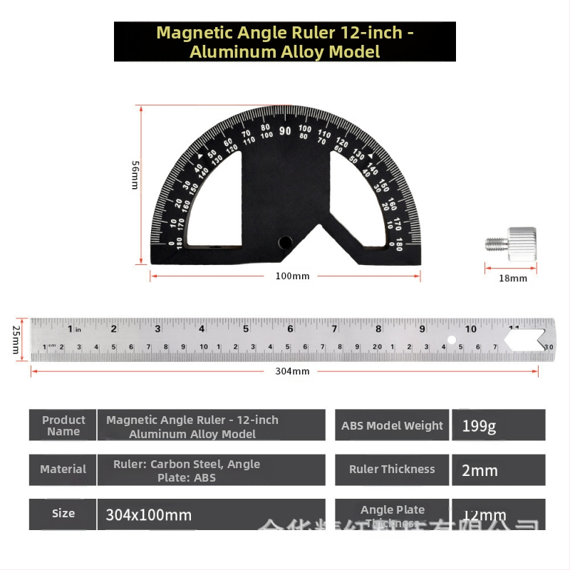 Дърводелска Edge Rule – маркиращ инструмент за дърво, ръбове и ъгли — марка Refined red Technology