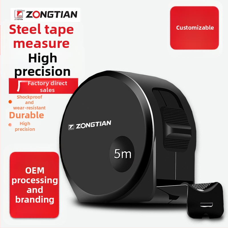 Plieninė matavimo juostelė su sustiprinta konstrukcija, atspari kritimams ir dilimui, apsauginiame dėkle