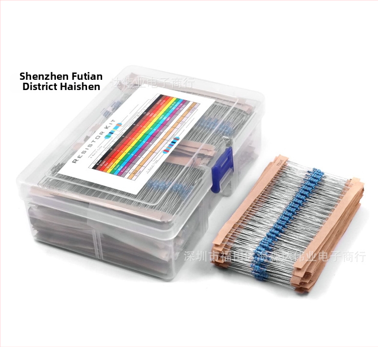 1/4W метален филмов резистор пакет, 1% толеранс, 300/600/1000/2600/3120 броя