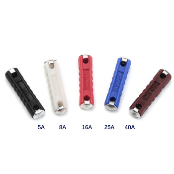 Automobilių vamzdiniai saugikliai, 200 vnt. rinkinys, 5A-40A, Xinrong Technology, skirtas automobilių elektronikai