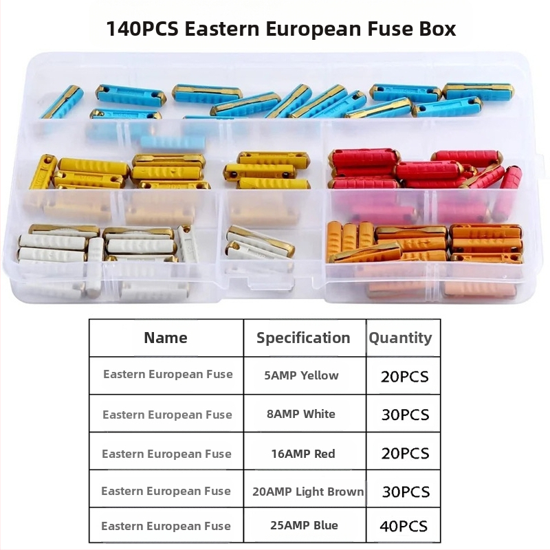 Автомобилни торпедни предпазители, комплект от 200 броя, 5A-40A, Xinrong Technology, за автомобилна електроника