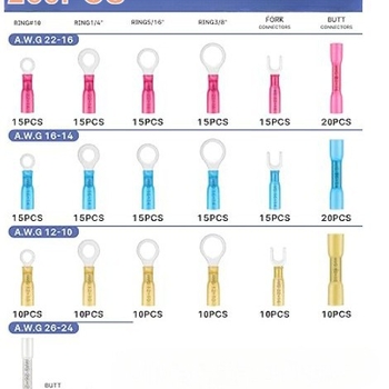 Αδιάβροχος συνδετήρας καλωδίων με θερμοσυσρικτικό σωλήνα και ενδιάμεσο τερματικό συνδετικό, Crimping terminal, CNHH