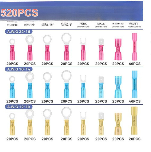 Vízálló hőszűkítő cső dugó és közbenső vezetékterminál csatlakozó, Crimping terminal CNHH