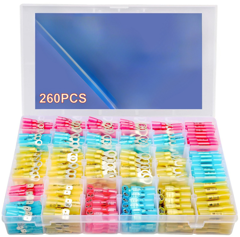 Vízálló hőszűkítő cső dugó és közbenső vezetékterminál csatlakozó, Crimping terminal CNHH