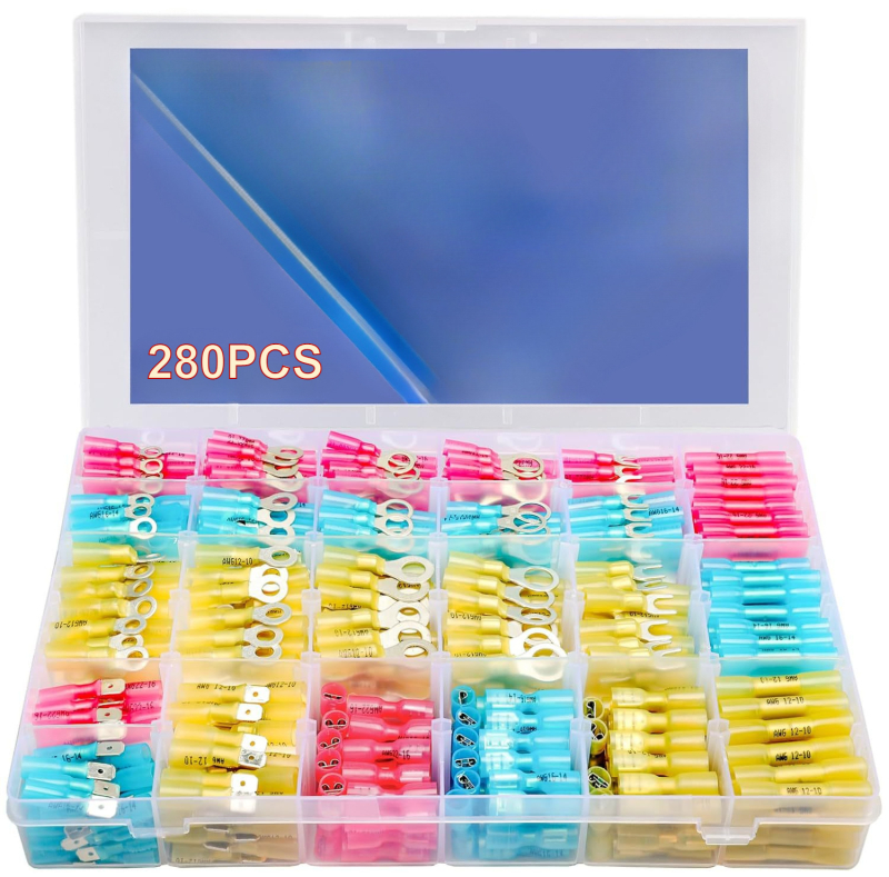 Vízálló hőszűkítő cső dugó és közbenső vezetékterminál csatlakozó, Crimping terminal CNHH