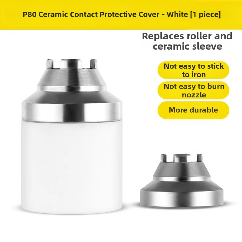 P80 zaštitni omotač mlaznice plazma rezanja; bakrena glava plamenika; zaštita kontaktnog rezanja; dodaci; The First Force marka, standardni tip, standardni zavarni napon struje, standardna duljina