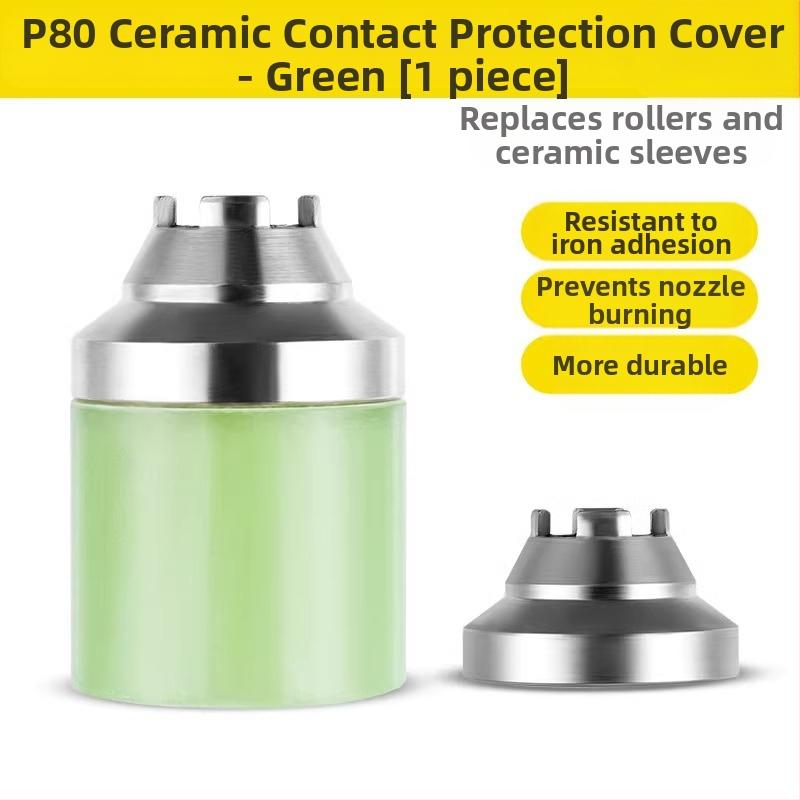 P80 zaštitni omotač mlaznice plazma rezanja; bakrena glava plamenika; zaštita kontaktnog rezanja; dodaci; The First Force marka, standardni tip, standardni zavarni napon struje, standardna duljina