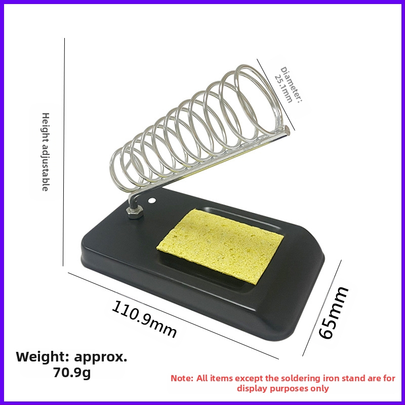 Държач за паялник от неръждаема стомана с държач за розинова гъба