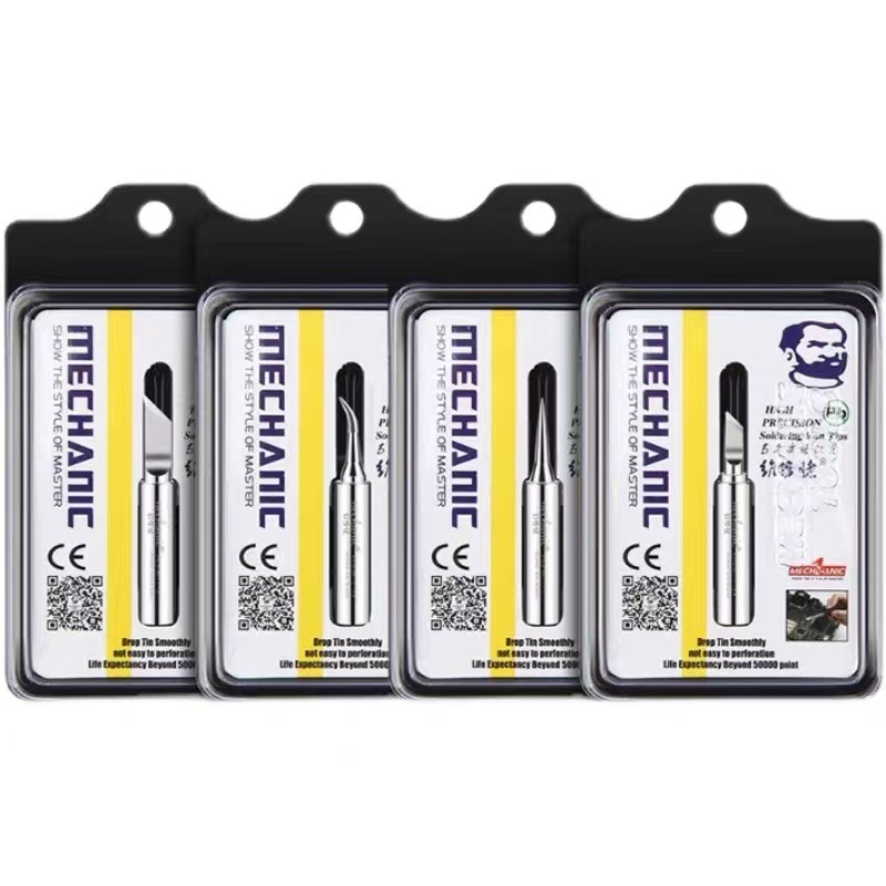 936A безоловен накрайник за паялник, извит връх — мед без кислород, за ремонт на мобилни телефони