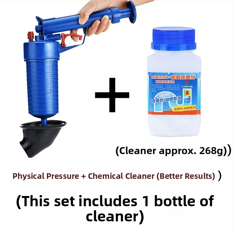 Guminis plūdinimo įrankis klozetui ir nuotekoms, didelio slėgio valymo priemonė su galingu siurbimo gaubtu, tinkamas virtuvei ir voniai