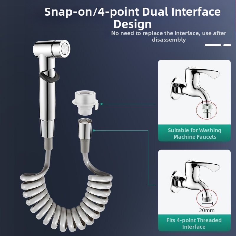 Тоалетен душ-крайник за високо налягане, меден корпус, модел 1, марка JIUMWOO, EU CE сертифициран, персонализация налична