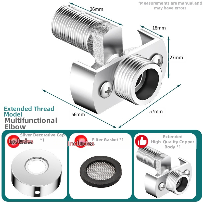 Univerzalni zakrivljeni tuš spoj, bakar, prilagodljivo, moderan minimalistički stil