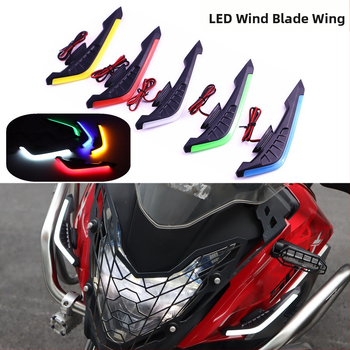 Φωτιζόμενο διακοσμητικό φτερό αέρα για μοτοσυκλέτες και ηλεκτρικά οχήματα – LED 12V, σταθερά φτερά, mosjpgz
