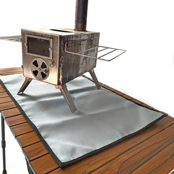 Къмпинг огнеустойчив мат – фибростъкло, огнезадържащ, термоизолационен, висока температурна устойчивост; тегло 260 g или 680 g