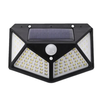 Solarna zidna LED svjetiljka s senzorom pokreta, IP65, 10W, trajanje 6–12 sati