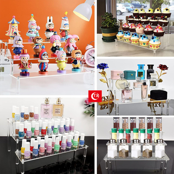 TX Acrylni stalak s ljestvama dizajnom za kozmetiku i figurice – stolni izložbeni stalak