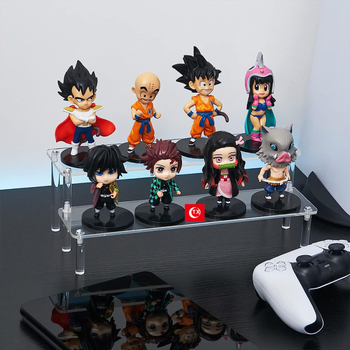 TX Ακρυλική σκαλοπάτια προβολής για καλλυντικά και φιγούρες – επιτραπέζιο ράφι προβολής