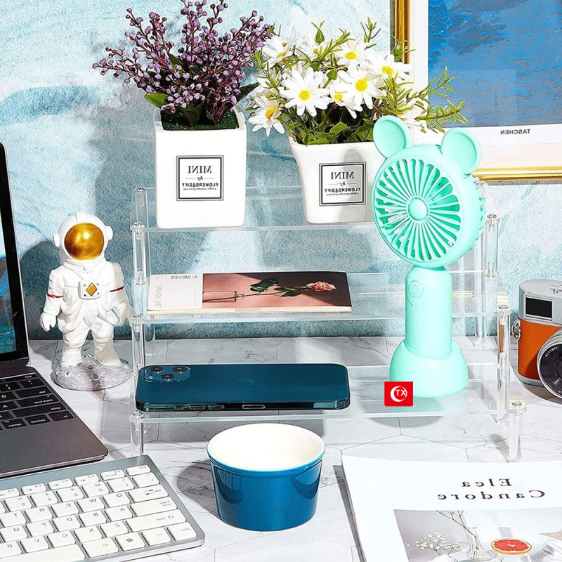 TX Acrylni stalak s ljestvama dizajnom za kozmetiku i figurice – stolni izložbeni stalak