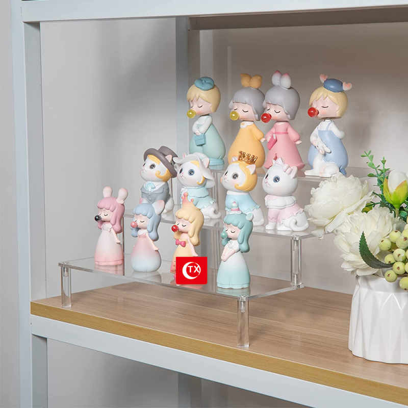 TX Acrylni stalak s ljestvama dizajnom za kozmetiku i figurice – stolni izložbeni stalak