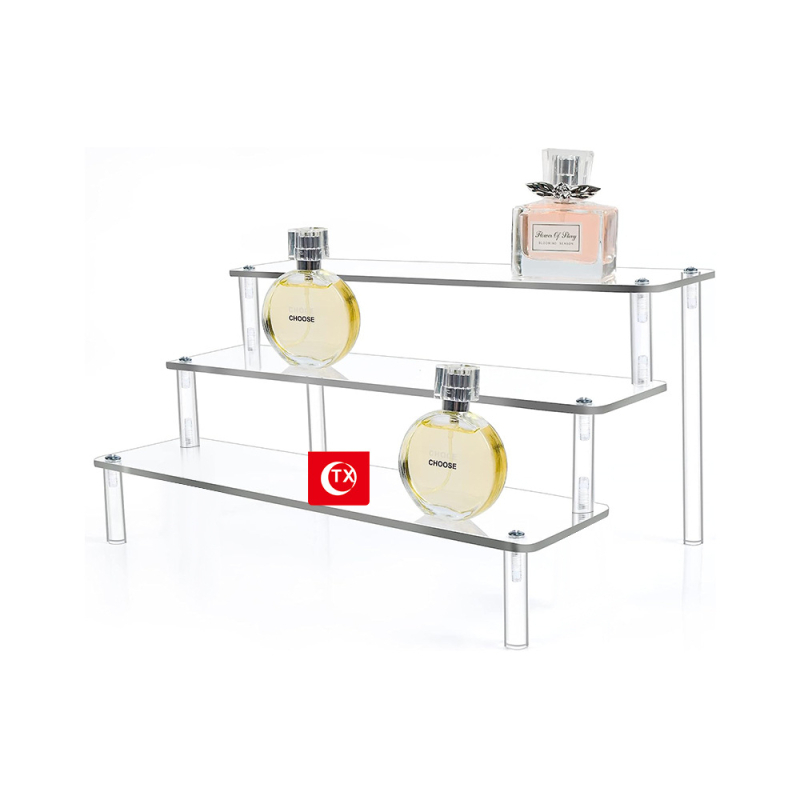 TX Acrylni stalak s ljestvama dizajnom za kozmetiku i figurice – stolni izložbeni stalak
