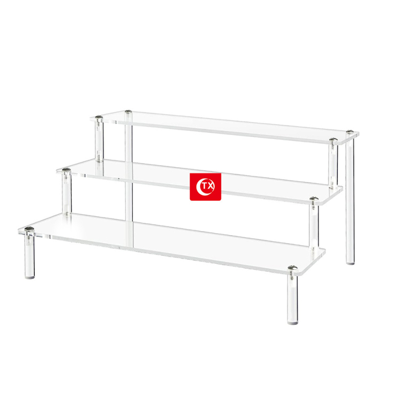 TX Acrylni stalak s ljestvama dizajnom za kozmetiku i figurice – stolni izložbeni stalak