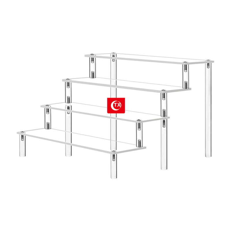 TX Acrylni stalak s ljestvama dizajnom za kozmetiku i figurice – stolni izložbeni stalak