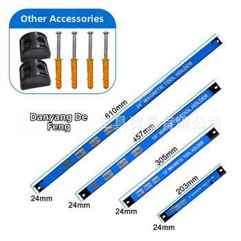 Μαγνητική λωρίδα αποθήκευσης με γάντζους για εξοπλισμό κουζίνας, κατασκευή από σίδηρο