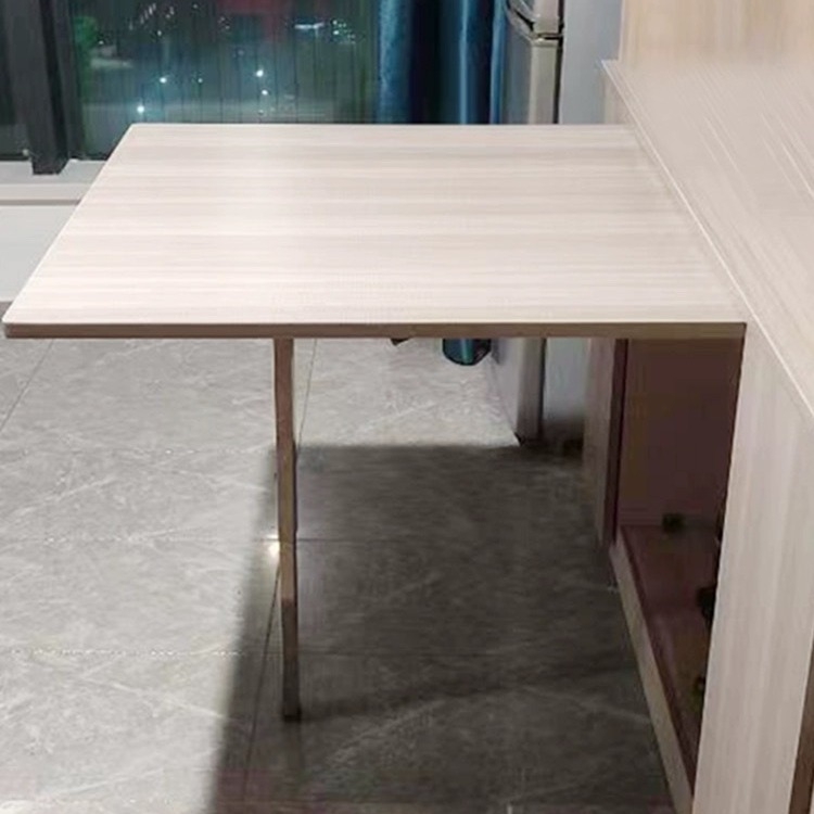 Неръждаема стомана мини квадратен телескопичен крак за краката на маса за хранене, бюро или бар — сгъваем, телескопичен, електроплатирана повърхност