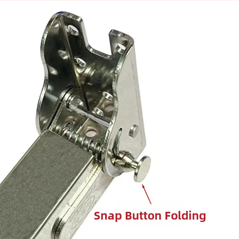 Неръждаема стомана мини квадратен телескопичен крак за краката на маса за хранене, бюро или бар — сгъваем, телескопичен, електроплатирана повърхност