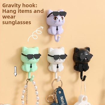 Kačių formos koridoriaus kabykla, animacinis mielas dizainas, ABS medžiaga, vienas kabliukas, maksimali apkrova 2 kg, Shunmeng