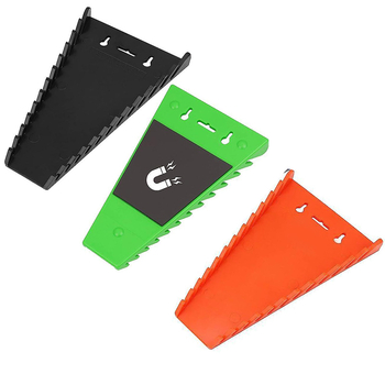 Πλαστικός μαγνητικός οργανωτής εργαλείων με 12 θήκες και αποσπώμενη σχάρα