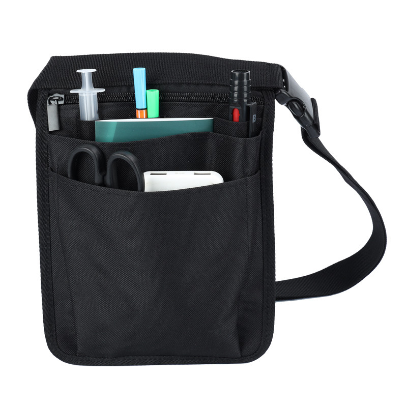 Lengvas juosmens krepšys medicininiams reikmenims grožio ir makiažo meistrams – 600D Oxford audinys, ultra lengvas, atsparus dilimui, plastikinė sagtis, sportinis juosmens krepšys