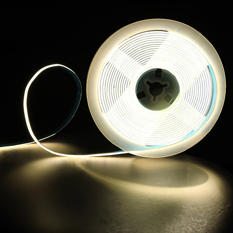 5V COB LED juostelės rinkinys spintai, 320 LED, 180° šviesos kampas, CRI 90, ryškumo reguliavimas