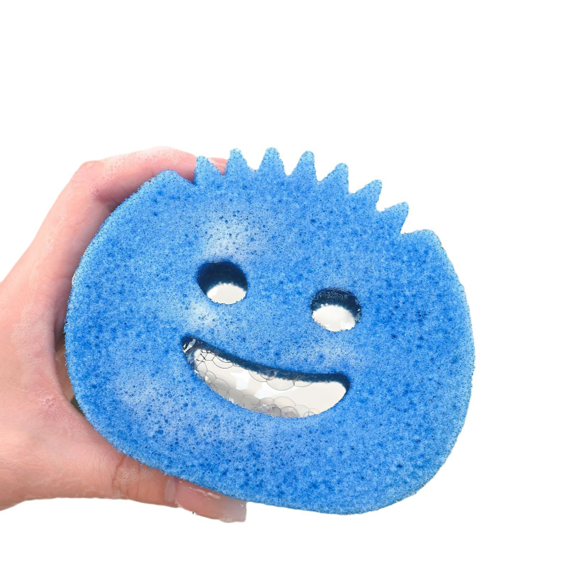 Smaidīgais sūklis tīrīšanai - materiāls: sūklis; svars: 6 g; piemērots katliem un bļodām; izlaists 2024