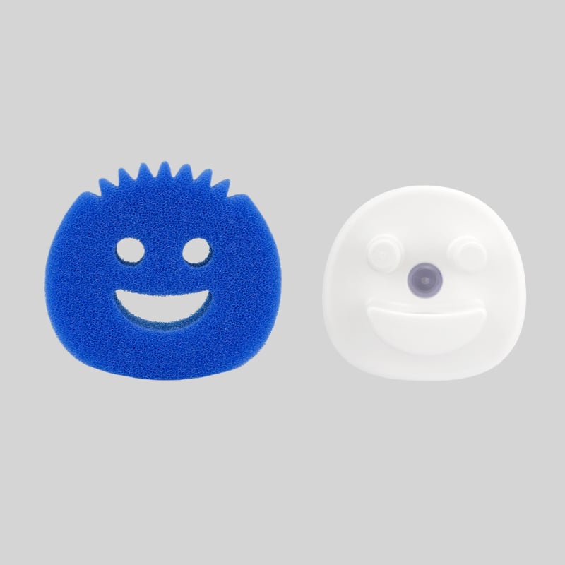 Smiley Face σφουγγάρι καθαρισμού - υλικό: σφουγγάρι; βάρος: 6 g; κατάλληλο για κατσαρολές και μπολ; κυκλοφόρησε το 2024