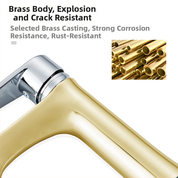 Nerūdijančio plieno praustuvo čiaupas su keraminiu vožtuvu, elektroplatinė danga, montuojamas prie praustuvo, modelis HZ-1-1-138543-3