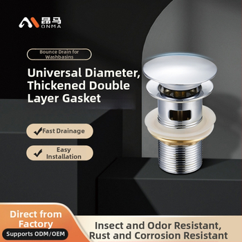 Αποχέτευση νιπτήρα με αναδυόμενο μηχανισμό – τύπος bounce, υλικό: ανοξείδωτο ατσάλι, μοντέλο DR-7886, Angma